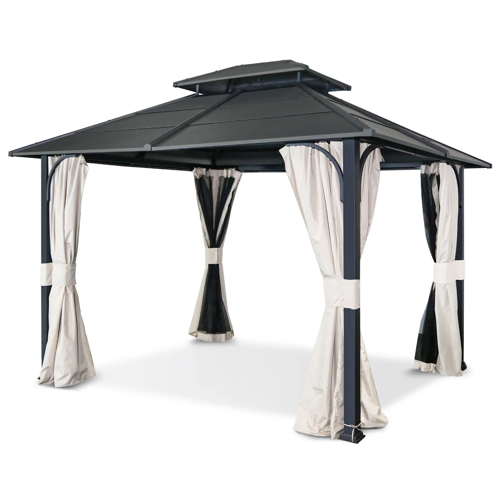 10x12 Outdoor Double Roof Hardtop Gazebo