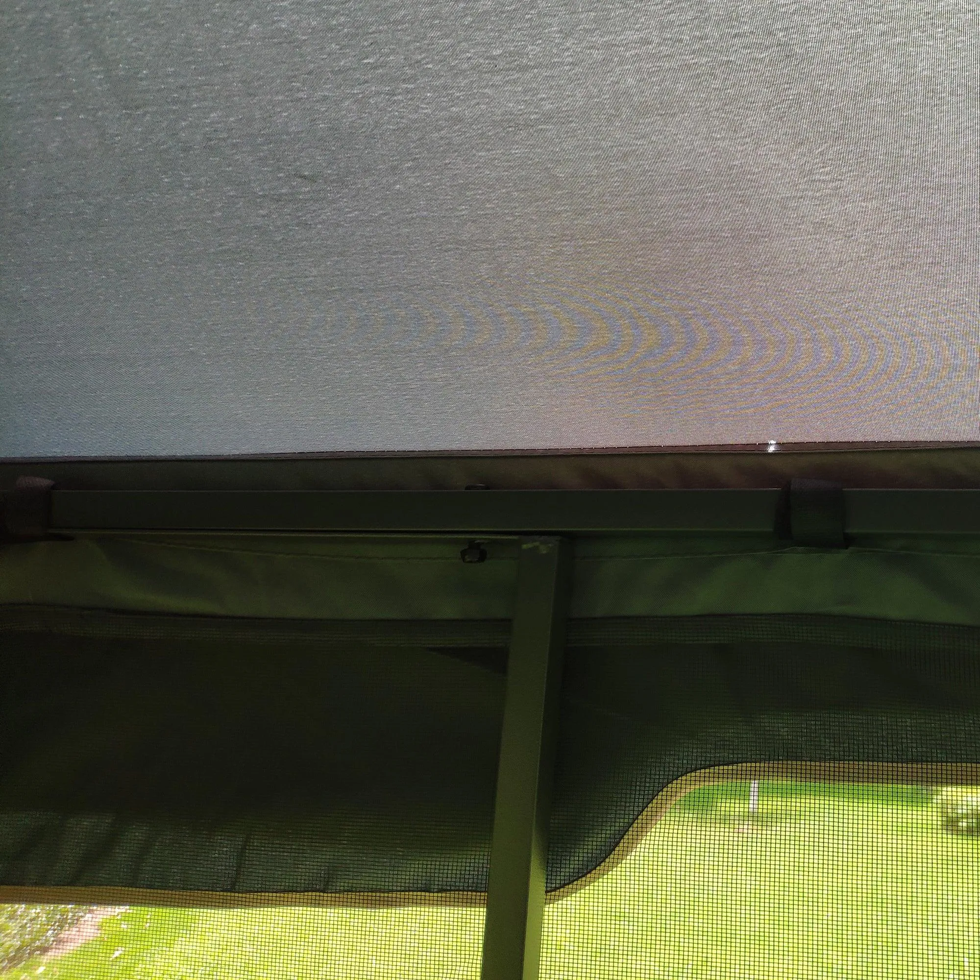 13x10 Outdoor Patio Gazebo Canopy Tent With Ventilated Double Roof And Mosquito net,Gray Top