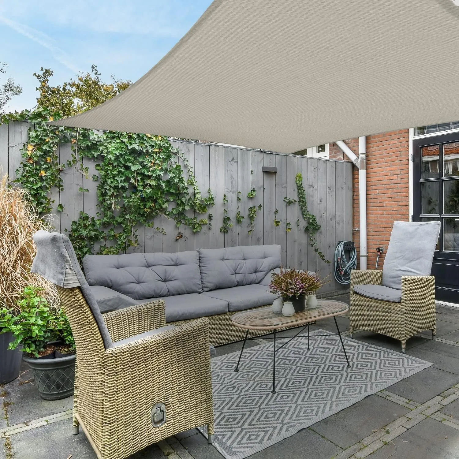 16' x 20' UV Block Canopy for Patio Backyard Lawn Garden Outdoor Activities