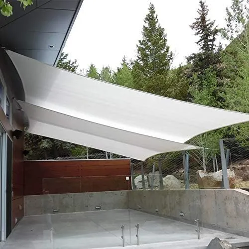 20x26ft Sun Shade Sail for Patio, 185GSM Heavy Duty Rectangular Outdoor Sunshades Canopy Cover