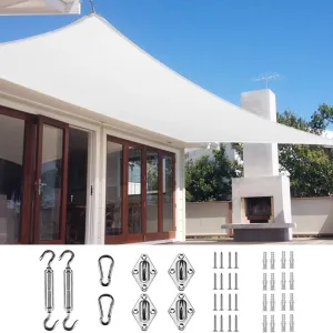 20x26ft Sun Shade Sail for Patio, 185GSM Heavy Duty Rectangular Outdoor Sunshades Canopy Cover