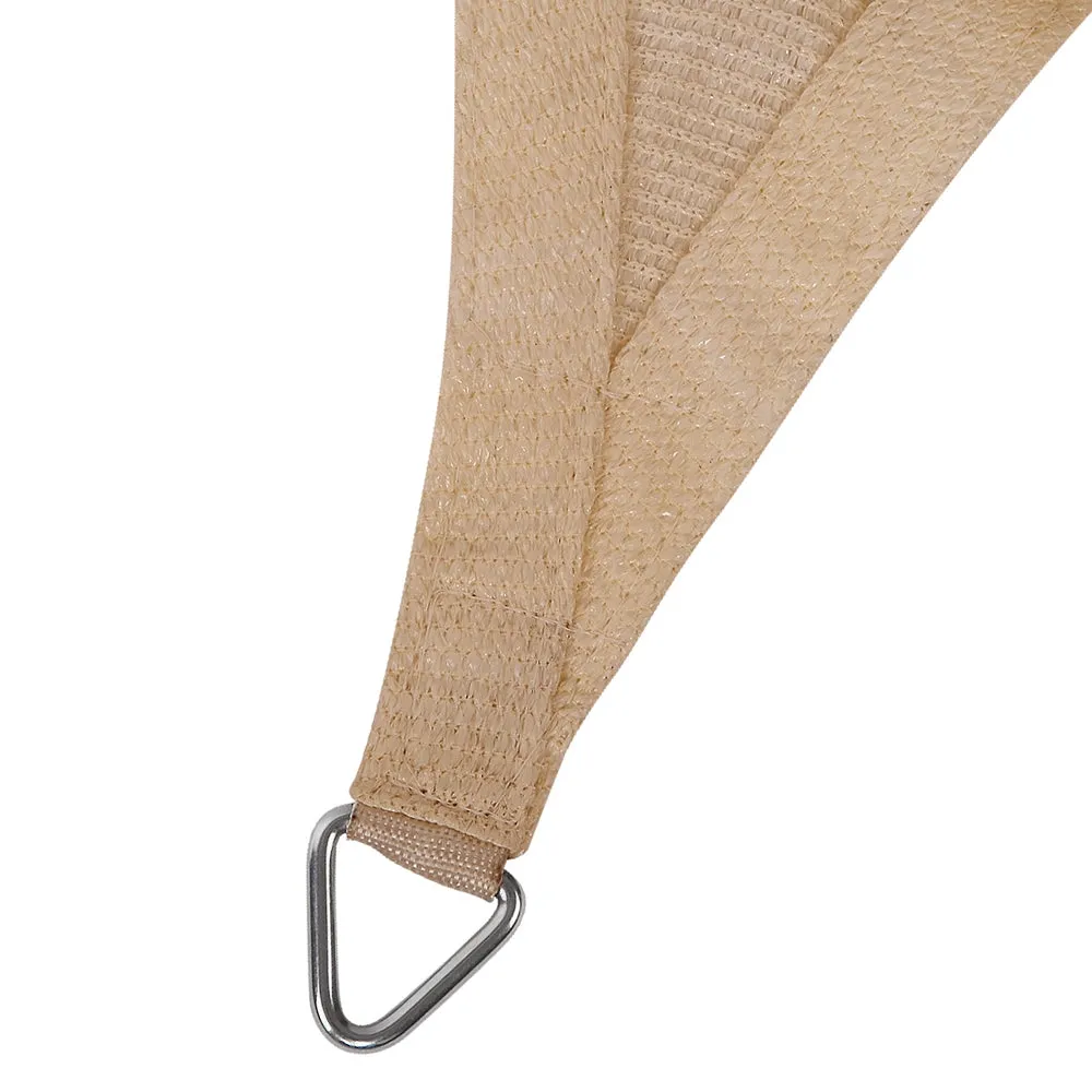 280GSM Shadecloth Canopy Shade Sail Shade Cloth Rectangle Sand Beige 4 x 6m