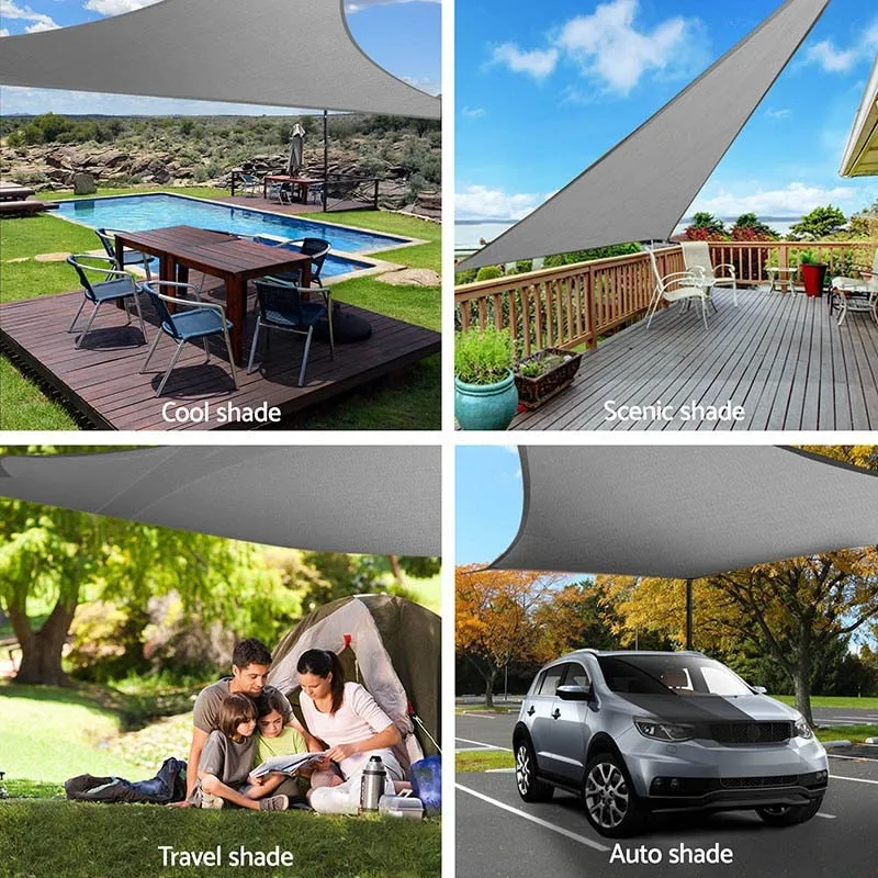 3/4*5m 5*6m 6*8m UV Protection 70% Waterproof Oxford Cloth Outdoor Sun Sunscreen Shade Sails
