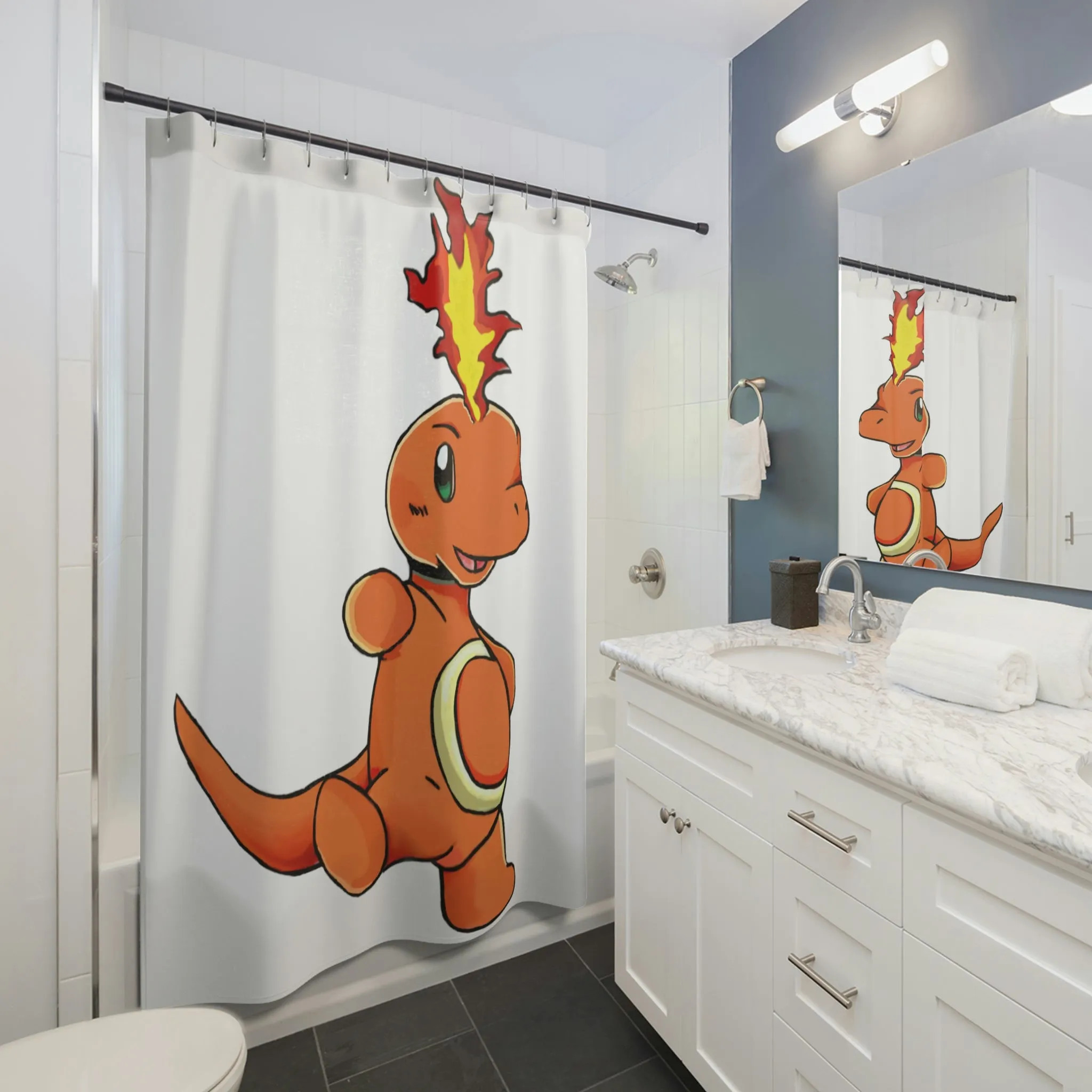 Angetapir Shower Curtains