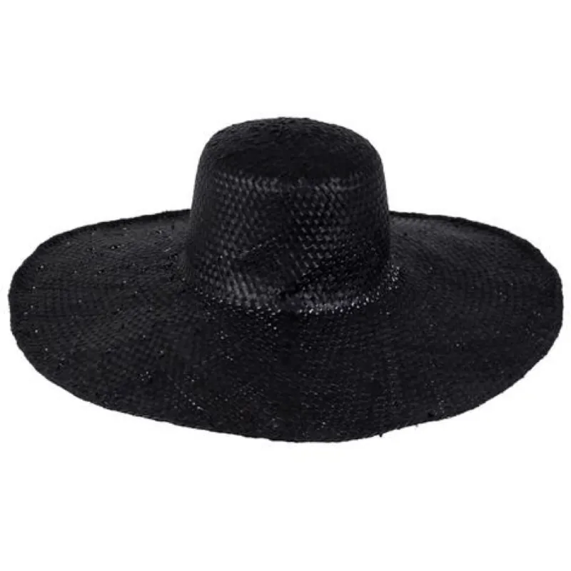 Beach Luxe | Hamptons Woven Hat - Black