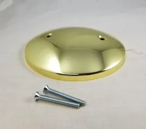 Brass Plated Dome Cover - 5" Diameter w/ Screw Holes