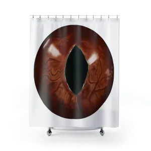 Brown Cat Eye Shower Curtains