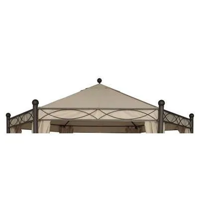 Canopy for 4m Range Venice Hexagonal Patio Gazebo - Single Tier