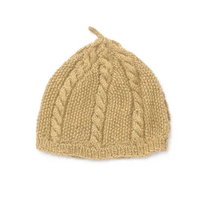Caron Knit Cabled Beret