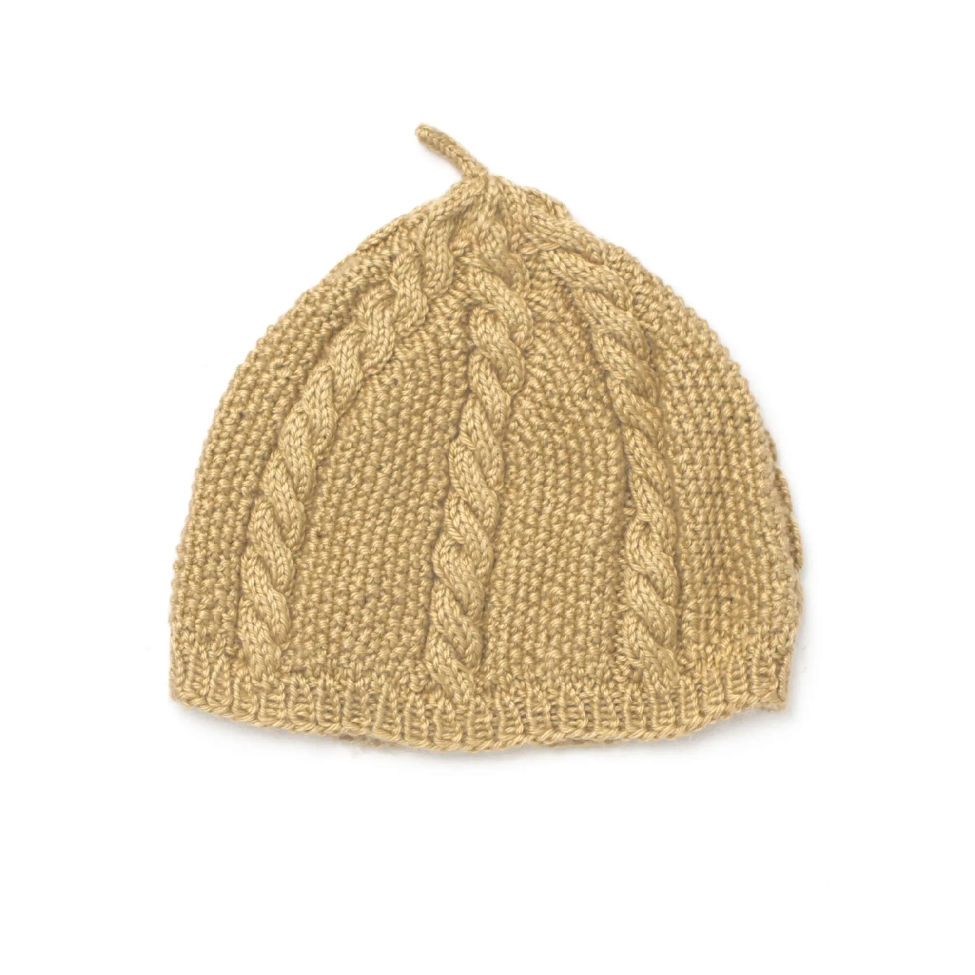 Caron Knit Cabled Beret