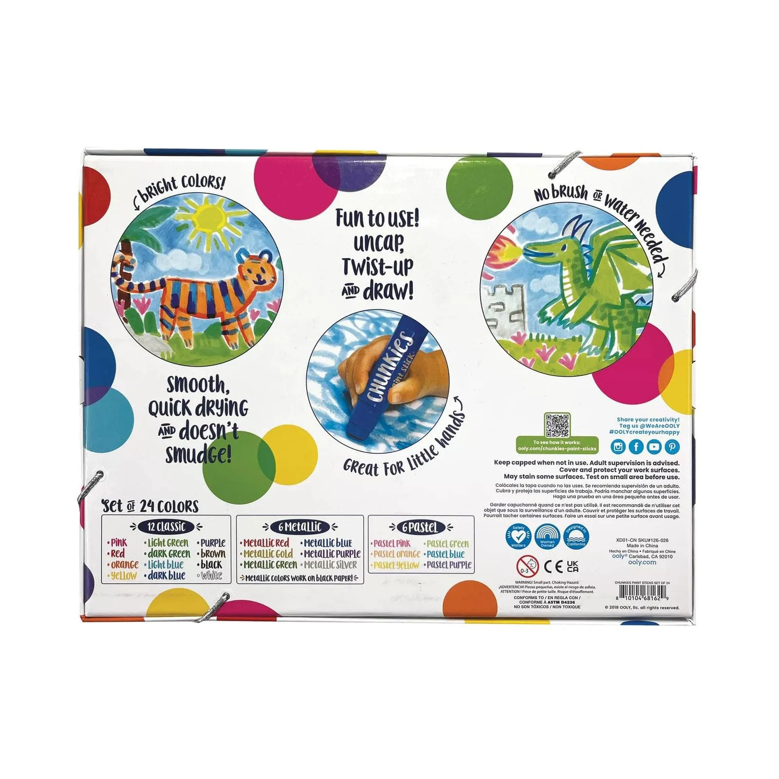 Chunkies Paint Sticks - Classic Colours