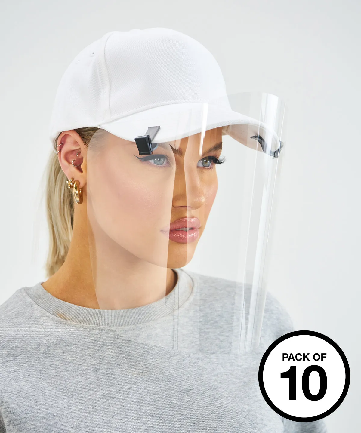 Clear - Shakoshield cap visor (pack of 10)