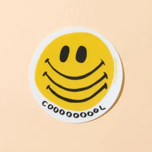 COOOOOOOOL Smiley Face Sticker