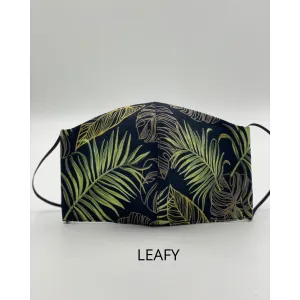 Cotton Fabric Face Mask - Leafy
