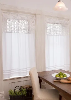 Crochet Envy Pearl Panel Curtains 63"