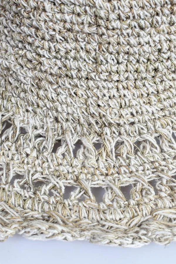 Crocheted Hemp Shade Hat