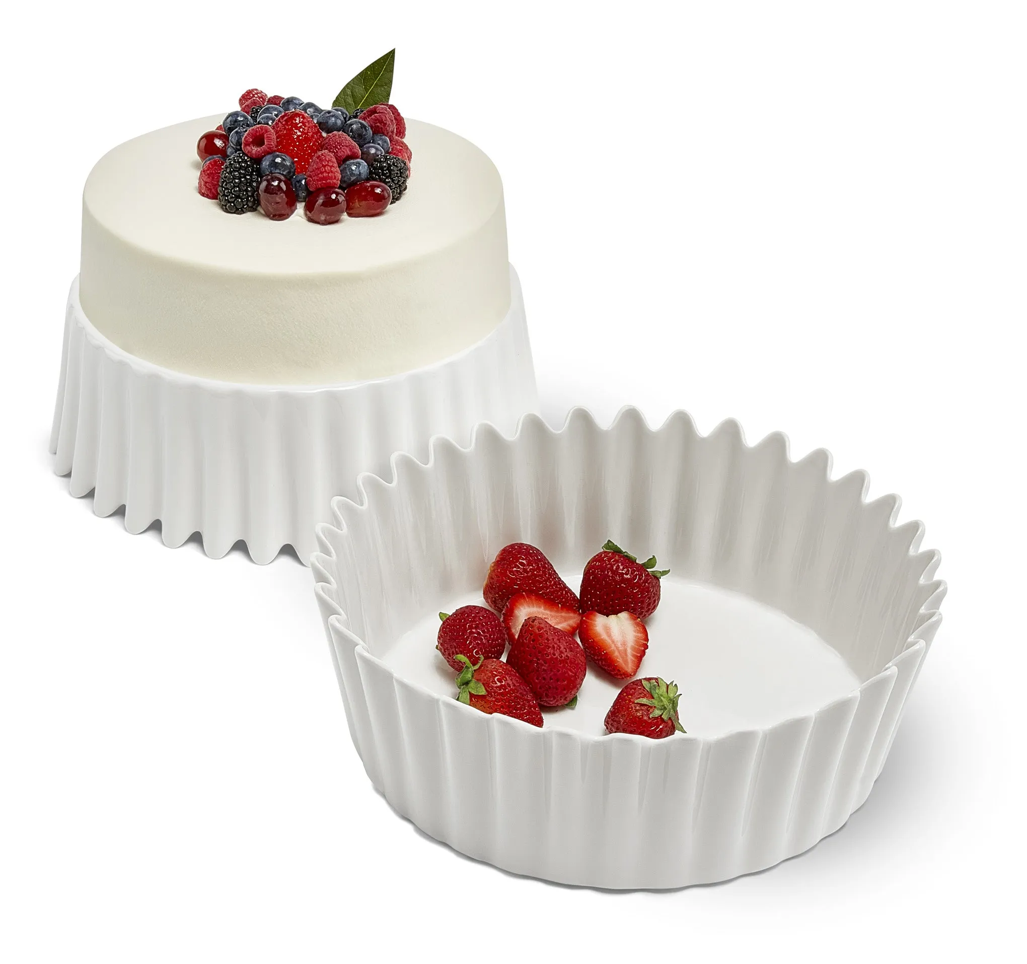 Curtain Cake Stand & Serving Bowl