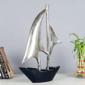 Dream Boat Large Raw Decorative Showpiece For Table Decor & Gifting
