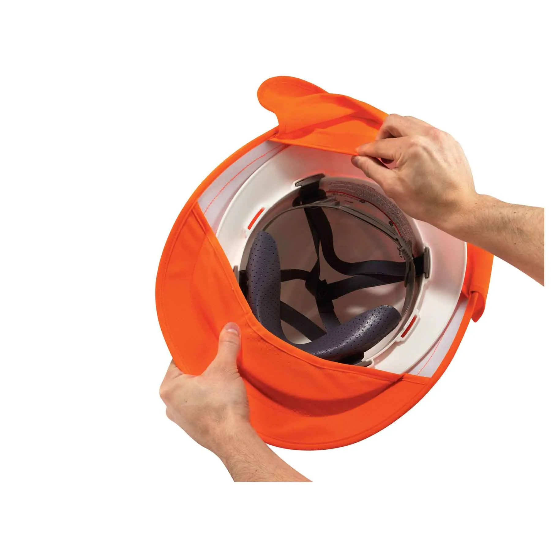 Ergodyne 12641 Chill-Its 6660 Hard Hat Brim with Shade, Orange