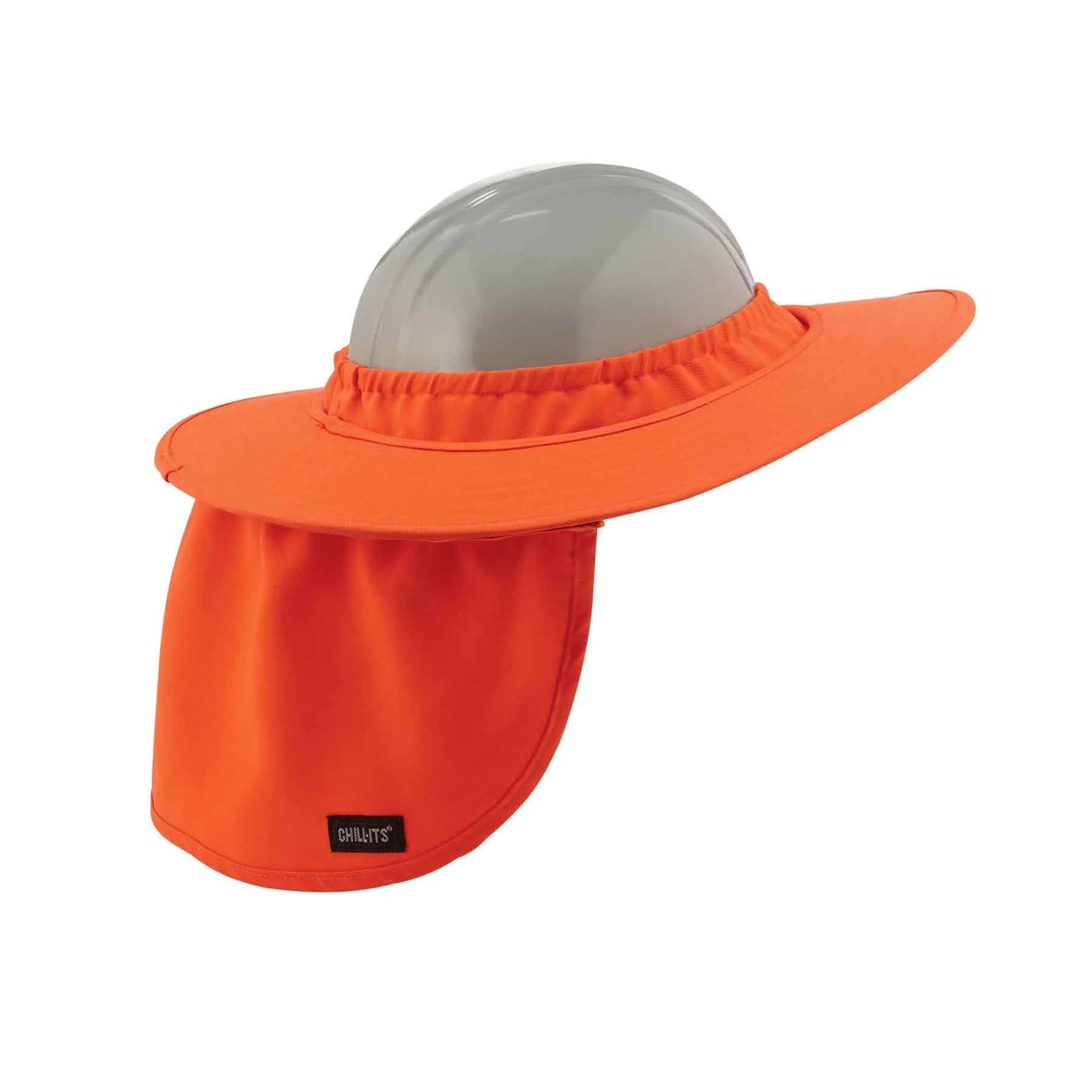 Ergodyne 12641 Chill-Its 6660 Hard Hat Brim with Shade, Orange