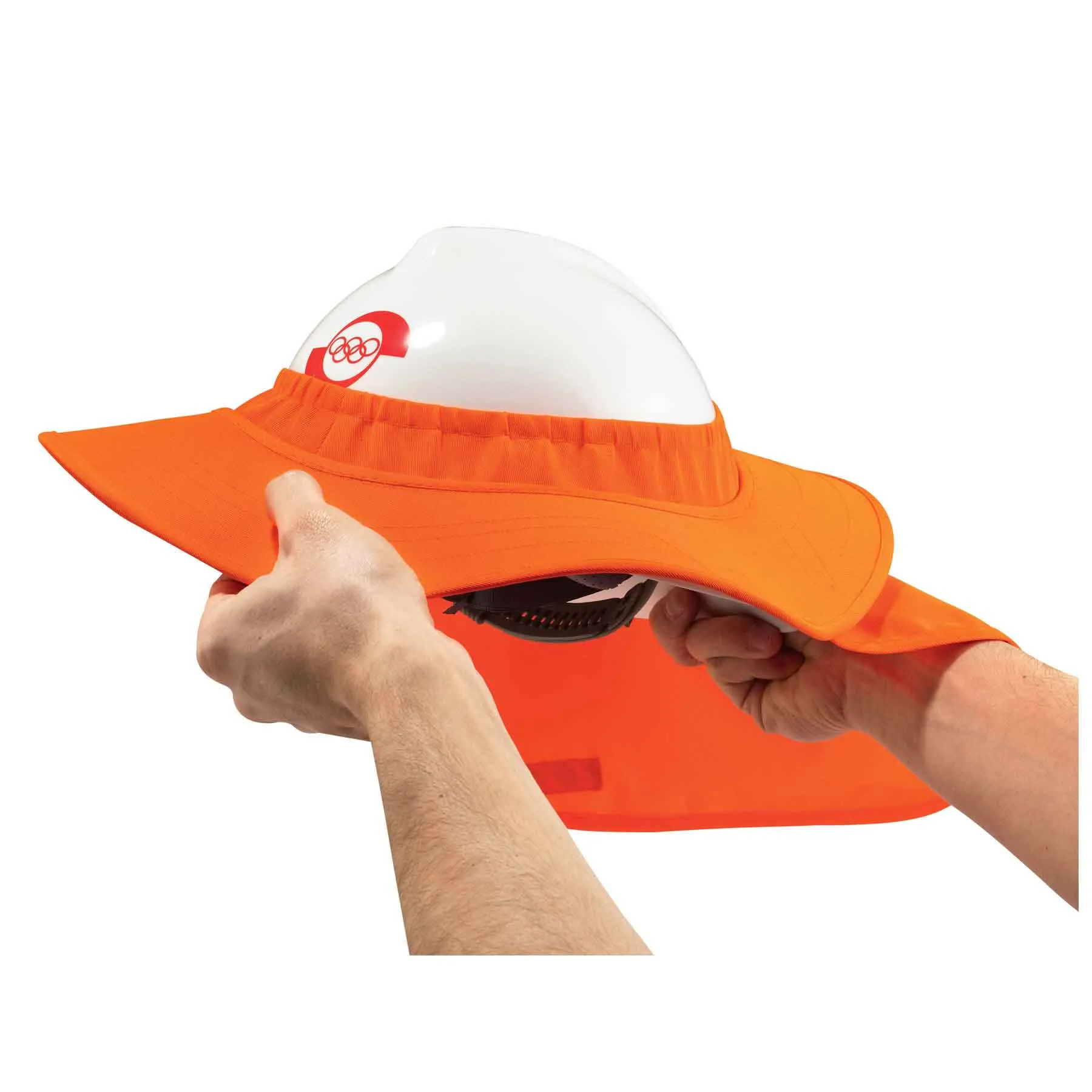 Ergodyne 12641 Chill-Its 6660 Hard Hat Brim with Shade, Orange
