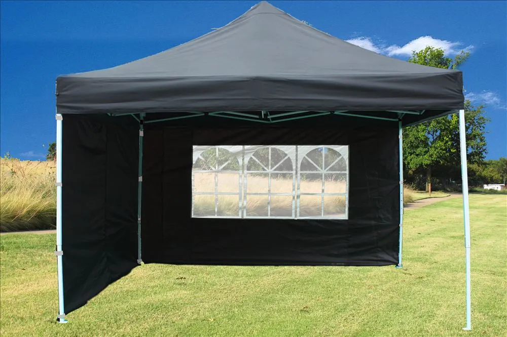 F Model 10'x10' Black - Pop Up Tent Pro