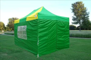 F Model 10'x15' Green Yellow - Pop Up Tent  Pro