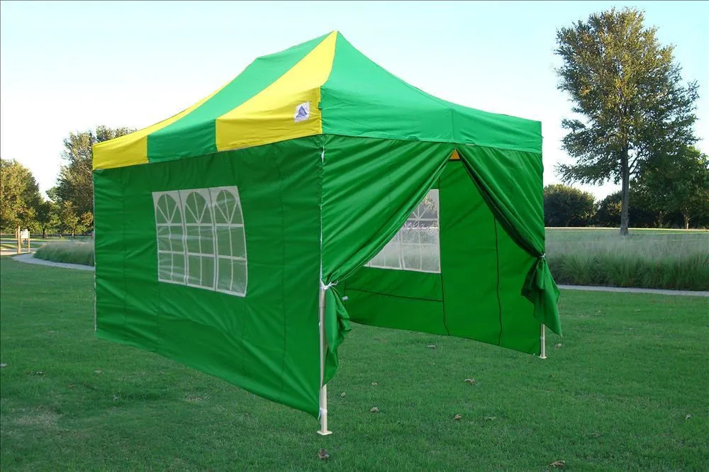 F Model 10'x15' Green Yellow - Pop Up Tent  Pro