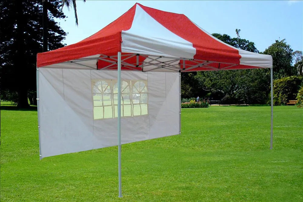 F Model 10'x15' Red White - Pop Up Tent  Pro