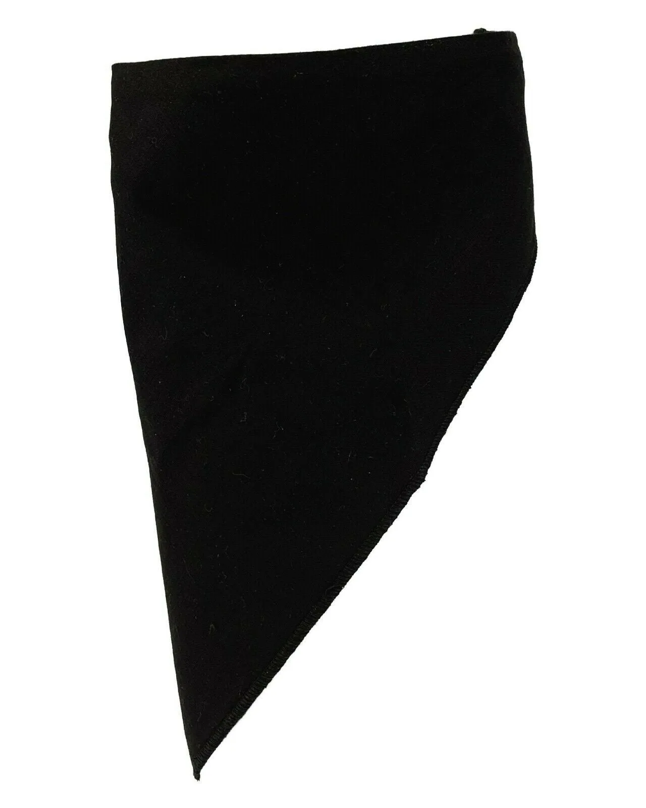 Face Mask Black Cotton Bandana Biker Facemask Neck Warmer Velcro Closure