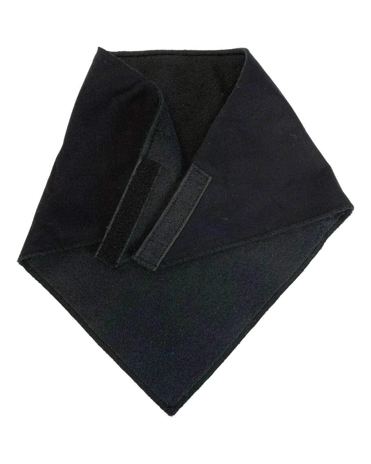 Face Mask Black Cotton Bandana Biker Facemask Neck Warmer Velcro Closure