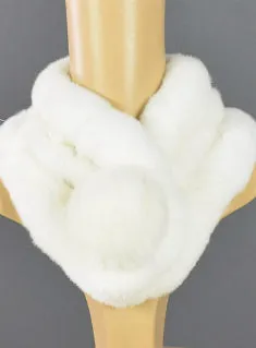 Female Scarves Rex Rabbit Fur Genuine Fur