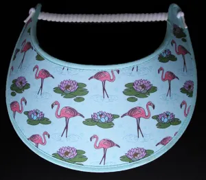 Flamingos and Lily Pads on Sun Visor