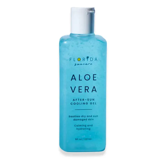 Florida Glow After-Sun Cooling Gel Organic Aloe Vera 8oz