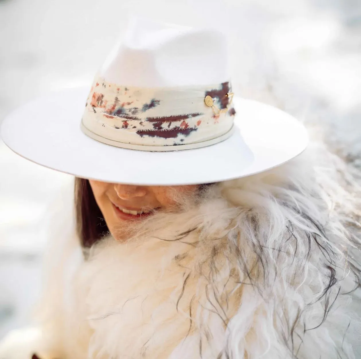 Freya Begonia Hat in White