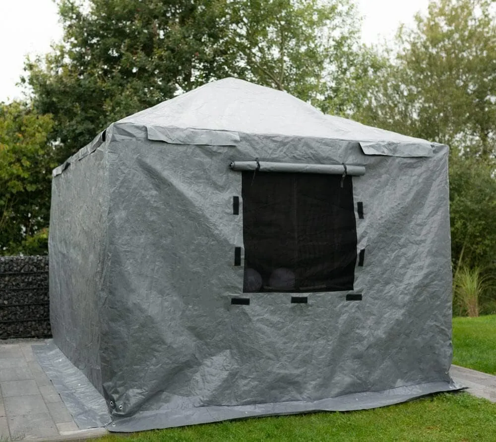 Gazebo Accessories 12' X 20' Universal Winter Cover for Outdoor Sun Shelters and Gazebos