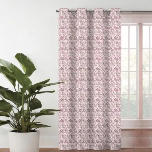Geralda Semi Blackout Curtain - Red