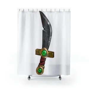 Golden Sword Shower Curtains