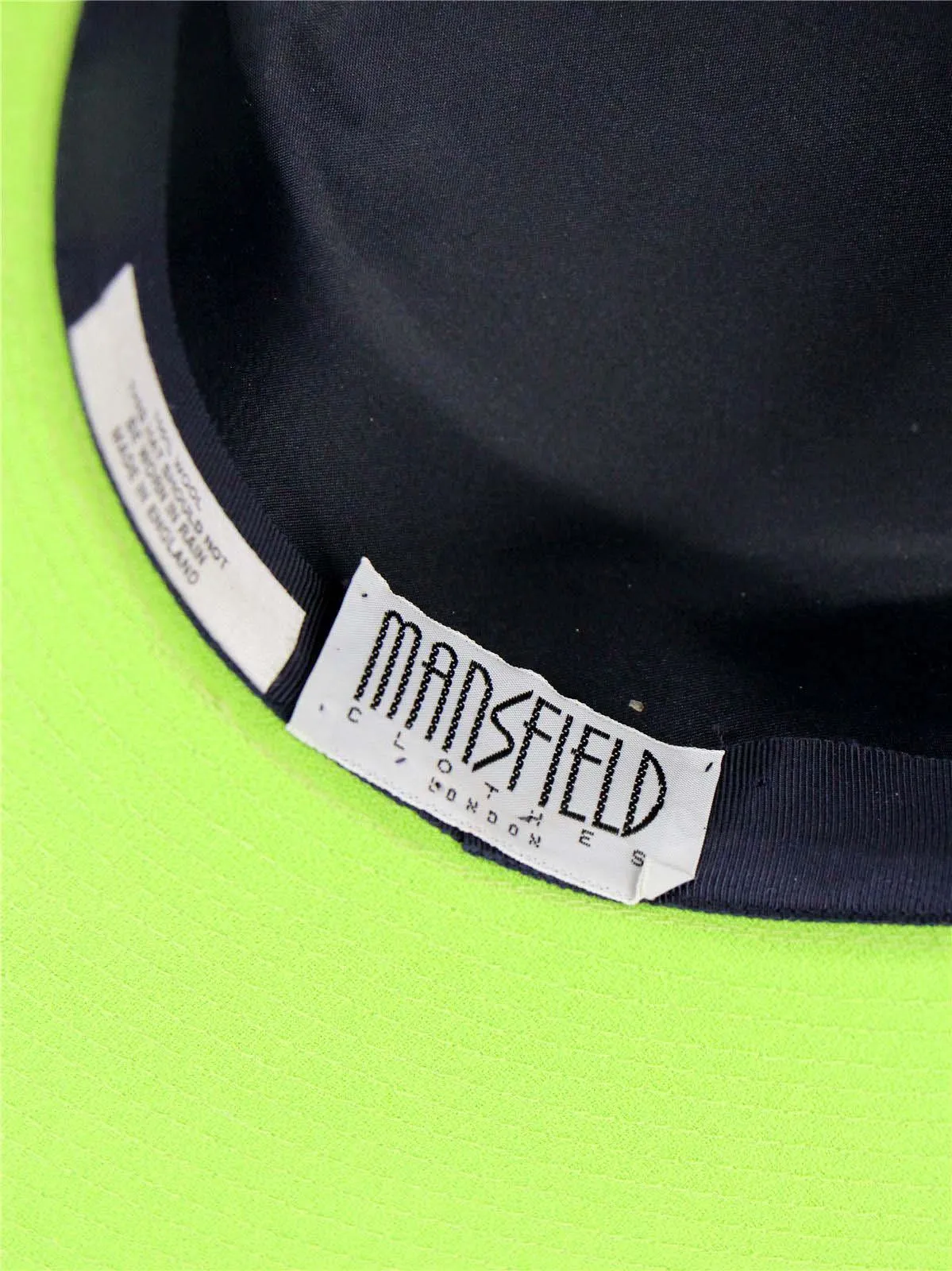 Green Contrast Vintage 1940s Look Brimmed Hat
