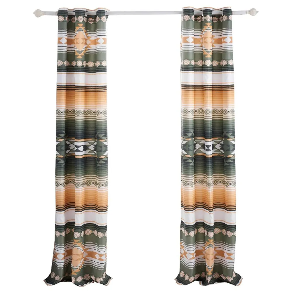 Greenland Home Fashions Zuma Window Panel Pair - 42x84", Cactus
