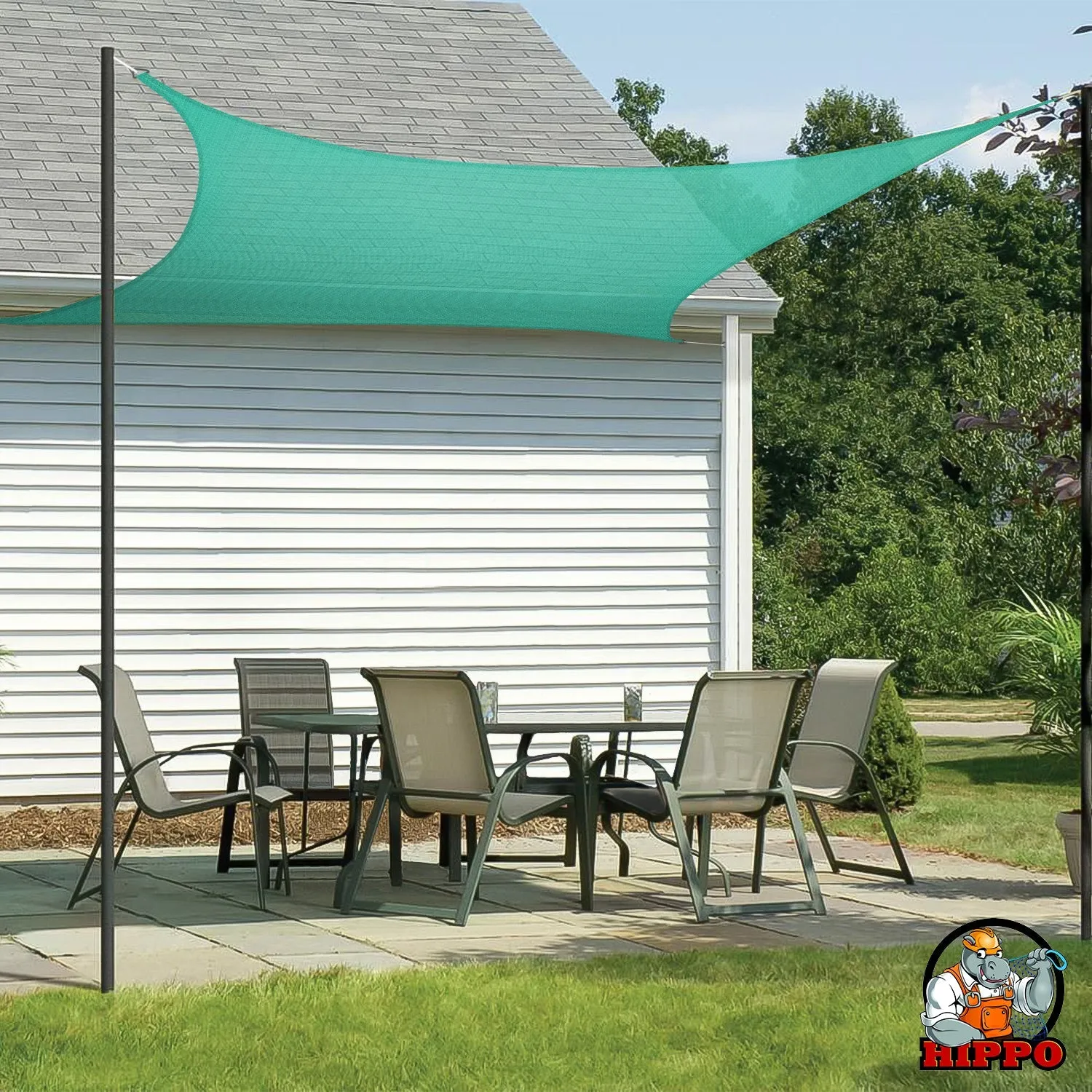 HIPPO 150 GSM Car Parking Rectangle Shade Sail