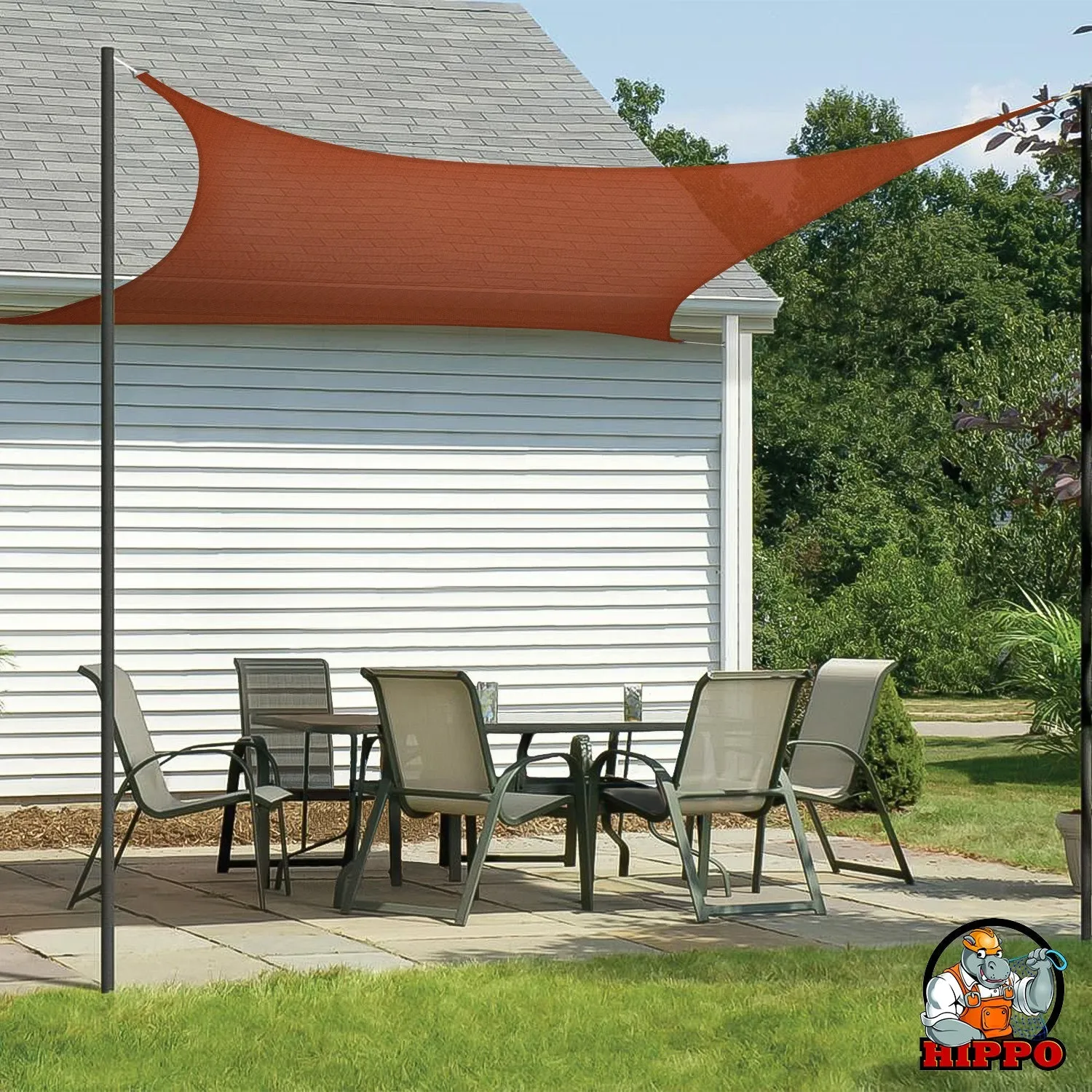 HIPPO 150 GSM Car Parking Rectangle Shade Sail