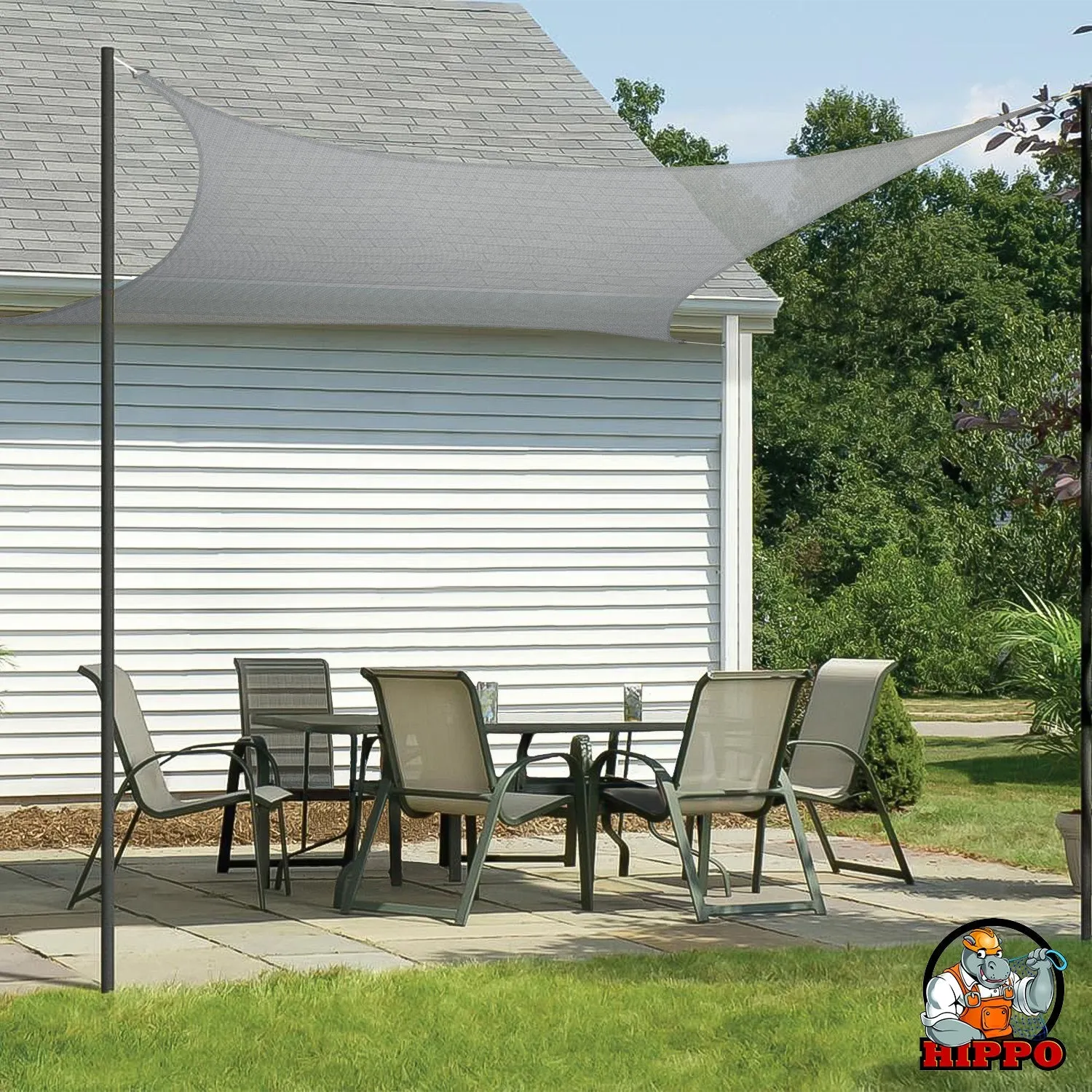 HIPPO 150 GSM Car Parking Rectangle Shade Sail