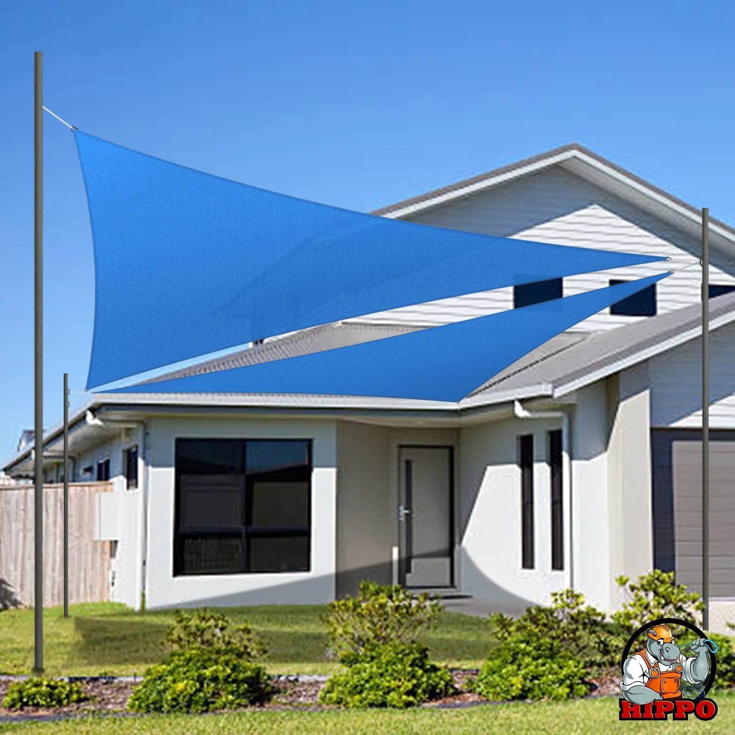 HIPPO 180 GSM Car Parking Triangle Shade Sail