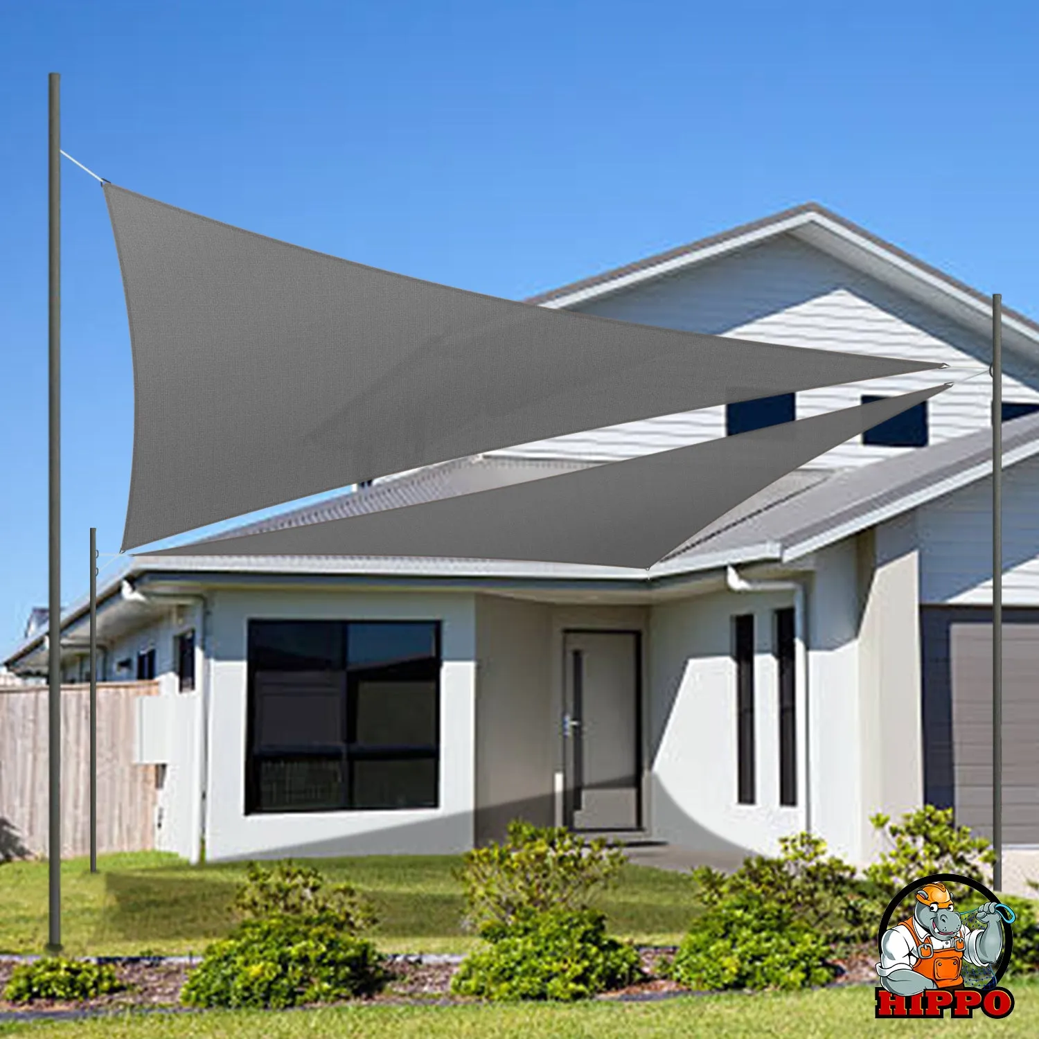 HIPPO 180 GSM Car Parking Triangle Shade Sail