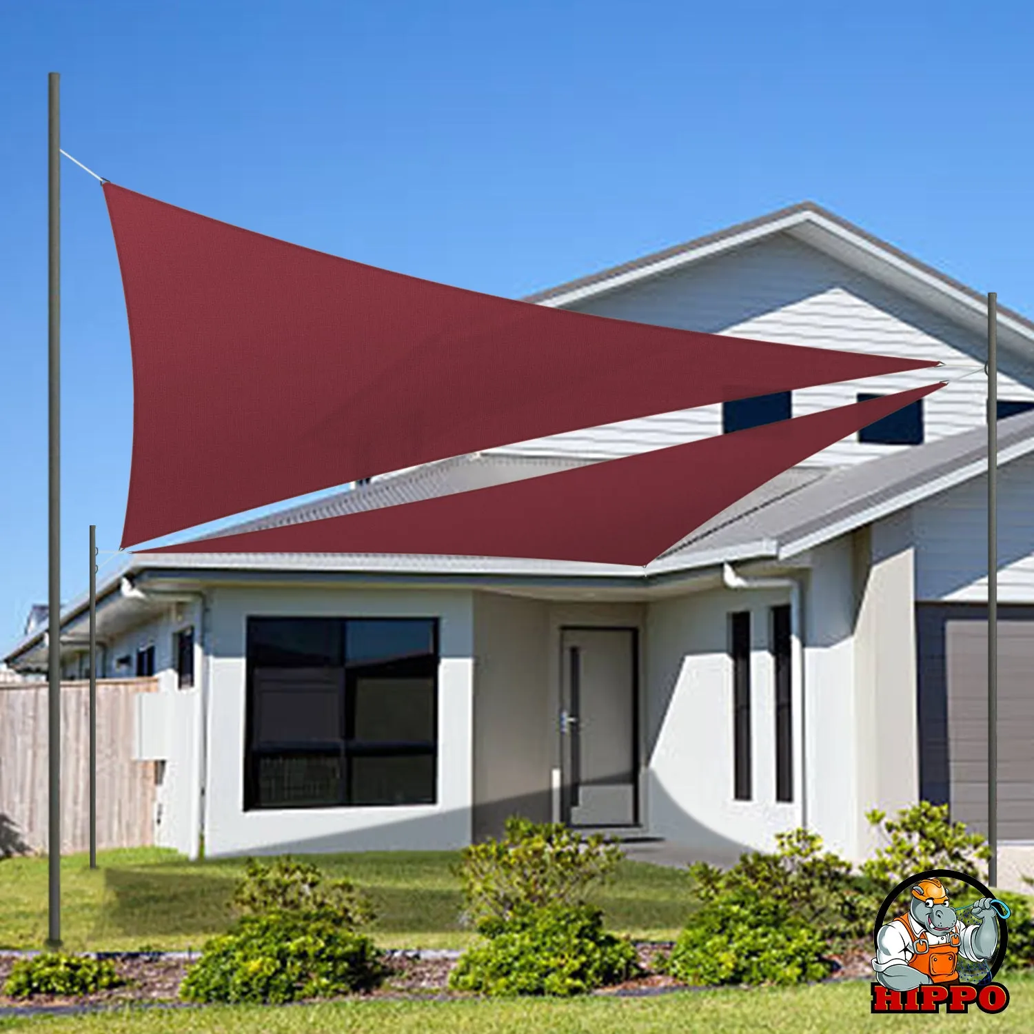 HIPPO 180 GSM Car Parking Triangle Shade Sail