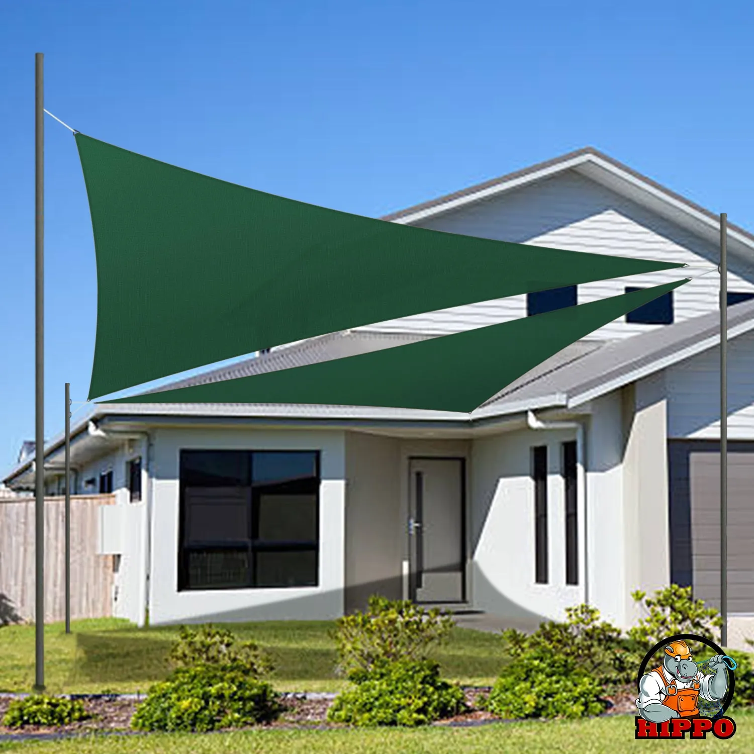 HIPPO 180 GSM Car Parking Triangle Shade Sail