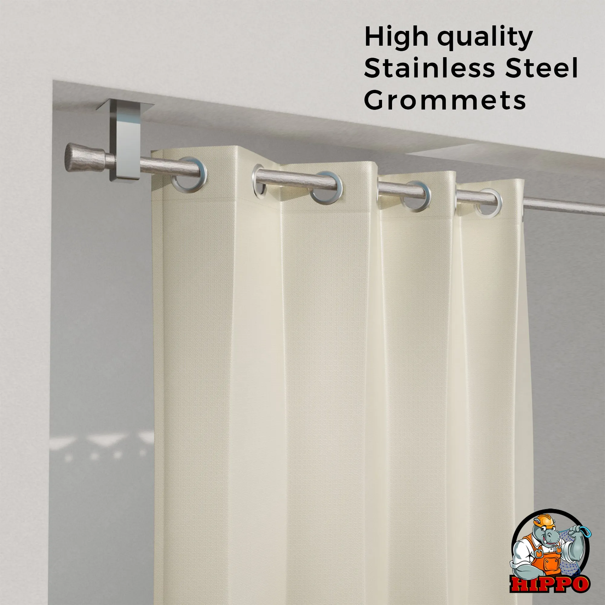 HIPPO Waterproof Plastic Outdoor Balcony Curtain