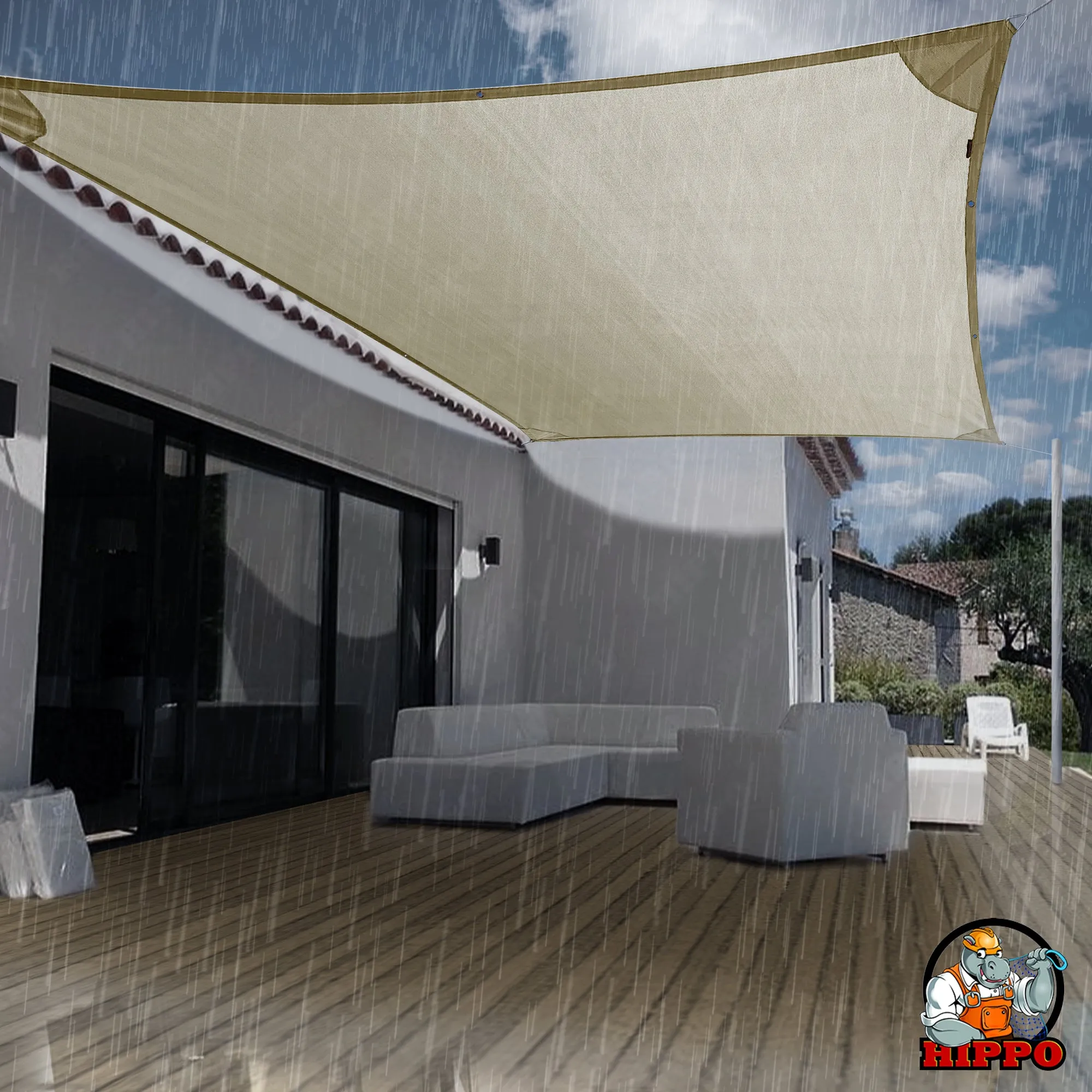 HIPPO Waterproof Sun Shade Sails