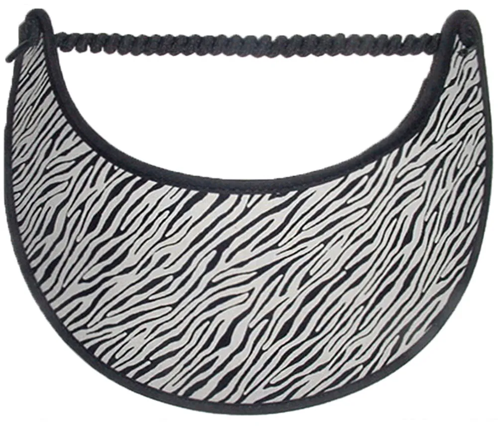 K200 Small Zebra Stripes on SunVisor with Black Trim